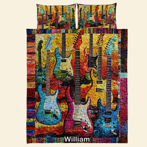 Personalized Gifts For Guitar Lovers Quilt Bedding Set Special Line 06QNQN301224 - Blanket - GoDuckee