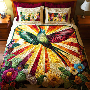 Personalized Gifts For Hummingbird Lovers Quilt Bedding Set Special Line 06TGMH180125 - Blanket - GoDuckee