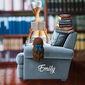 Chill Girl Book Lover Acrylic Plaque Personalized Gifts For Book Lovers 02OHDT300525 - Shaped Plaques - GoDuckee