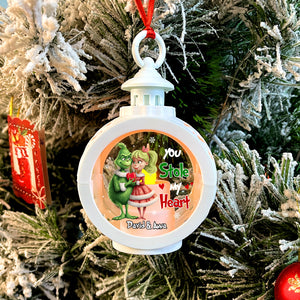 You Stole My Heart, Personalized 05HUTN121023 LED Light Ornament, Christmas Gift For Couple - Ornament - GoDuckee