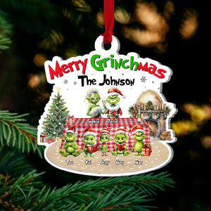 Merry Christmas, Personalized Family Ornament, PW-01HTTN090923, Christmas Gift - Ornament - GoDuckee