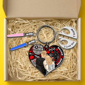 Personalized Gifts For Couple Keychain 03NADT060624HH - Keychains - GoDuckee