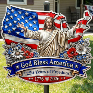 USA 250th Anniversary Metal Sign - Personalized Gifts For Family 04TOMG310126 - Metal Signs - GoDuckee