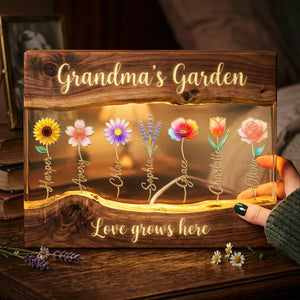 Mom's Garden Light Box - Personalized Gifts For Mothers 03pata150426 - Light Box - GoDuckee