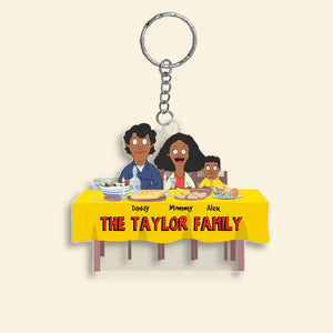 Personalized Gifts For Family Keychain Family Meal 04OHMH261224HG - Keychains - GoDuckee