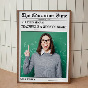 Custom Photo Gifts For Teacher Canvas, Newspaper 02tgpu171224 - Poster & Canvas - GoDuckee