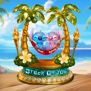 Stuck On You Acrylic Plaque Personalized Gifts For Couple 01OHDT060525 - Shaped Plaques - GoDuckee