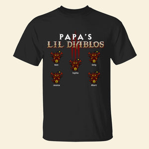 Dad's Little Devils Personalized Shirts - 03QHQN030623 - Shirts - GoDuckee