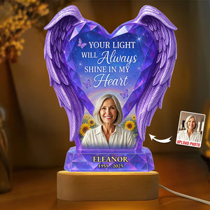 Memorial Heaven LED Light Custom Photo Gifts For Heaven 01NADT200525 - Led Night Light - GoDuckee