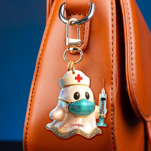 Nurse Ghost Keychain - Personalized Gifts For Nurse 03tgqn180825 - Keychains - GoDuckee