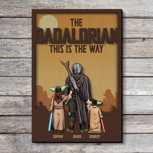 Dad Way Personalized Wooden Art - 2 Layers Wood Sign -04QHQN020523HH - Wood Sign - GoDuckee