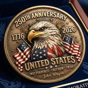 250 Years Of Pride Metal Coin - Personalized Anniversary Gifts 04PGDT020326 - Coin - GoDuckee