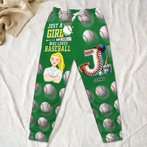 Personalized Gifts For Baseball Lovers Sweatpants Custom Alphabet Letter 04KALU140225HG - Shorts and Pants - GoDuckee