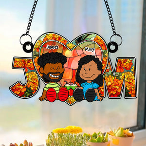 Personalized Gifts For Couple Suncatcher Ornament 03KADT090125PA - Ornament - GoDuckee