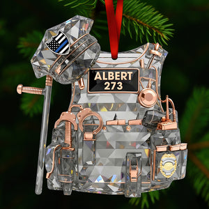 Police Vest Christmas Ornament - Personalized Gifts For Police Officer 04qhqn101025 - Ornament - GoDuckee
