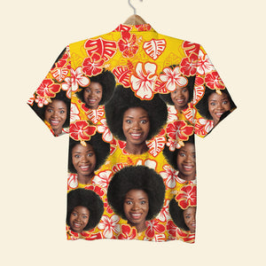 Gift For Summer, Personalized Hawaiian Shirt, Image Upload Hawaiian Shirt - Hawaiian Shirts - GoDuckee