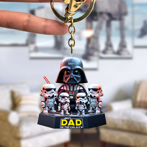 Galaxy Dad Keychain - Personalized Gifts For Dad 03xqqn180425 - Keychains - GoDuckee