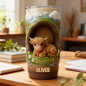 Highland Cow Tumbler - Personalized Gifts For Highland Cow Lovers 05kimg271225 - Tumbler Cup - GoDuckee