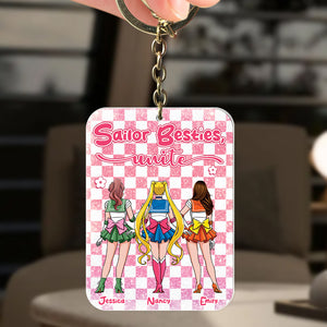 Personalized Gifts For Best Friends Keychain Besties Unite 02kapu260224hh - Keychains - GoDuckee