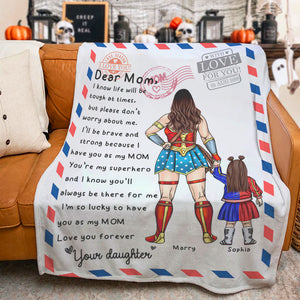 I'm Lucky To Have You Personalized Mom And Daughter Blanket 02DNPO050423TM - Blanket - GoDuckee