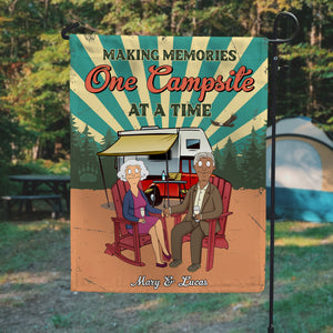 Personalized Gifts For Camping Couple Garden Flag 01xqtn120225pa - Garden Flag - GoDuckee