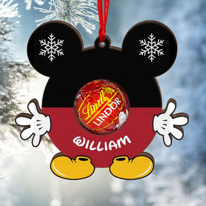 Cute Chocolate Holder, Personalized Wood Ornament, Unique Christmas Gifts, Christmas Tree Decorations, 06qhqn251123 - Ornament - GoDuckee