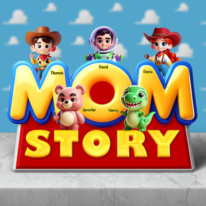 Mama Story Acrylic Plaque Gifts For Mom 05KAQN160425 - Shaped Plaques - GoDuckee