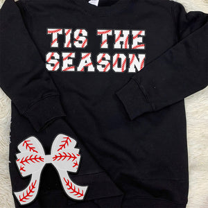 Personalized Gifts For Baseball Lovers Sweatshirt , Embroidered Side Bow 06acqn061124 - Shirts - GoDuckee