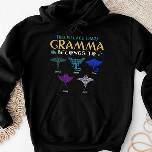 Personalized Gifts For Grandma Shirt This Village Crazy Grandma Belongs To 03qhtn060224 - 2D Shirts - GoDuckee