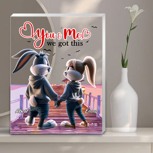Personalized Gift For Couples Plaque You & Me We Got This 01KALU201224 - Shaped Plaques - GoDuckee