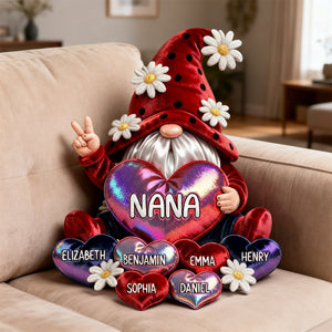 Gnomes Shaped Pillow Personalized Gifts For Grandma 03tgtn030226 - Pillow - GoDuckee