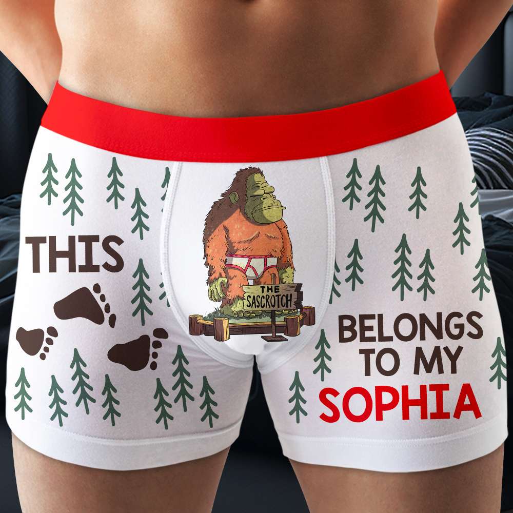Personalized Gifts For Husband This Feet Belongs To My Love - Boxer Briefs - GoDuckee