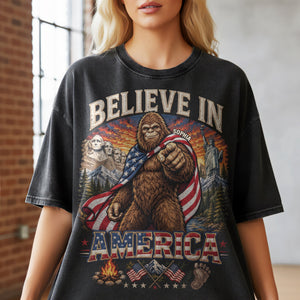 Believe In America Washed T-shirt - Personalized Gifts For Patriots 032paqn040626 - Shirts - GoDuckee