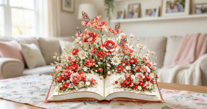 Blooming Garden Book Acrylic Plaque - Personalized Gifts For Mom 03OHMG050226 - Shaped Plaques - GoDuckee