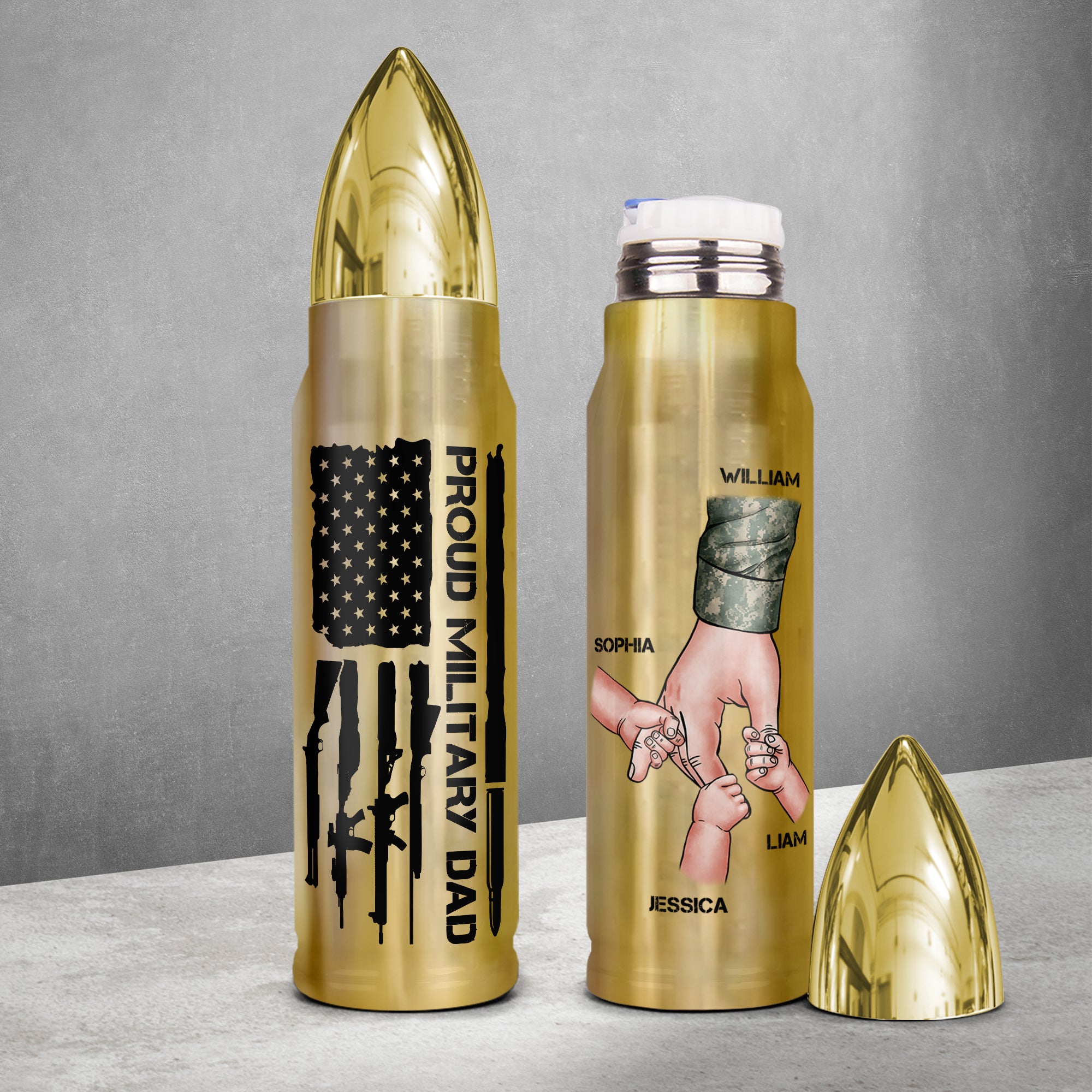 Personalized Gifts For Dad Bullet Tumbler 05hupu140524 - Tumbler Cups - GoDuckee