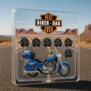 Cool Motorcycle Biker Dad Acrylic Plaque Personalized Gifts For Dad 05qhdt150525 - Shaped Plaques - GoDuckee