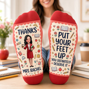 Teacher Appreciation Socks - Personalized Gifts For Teachers 04nadt210926