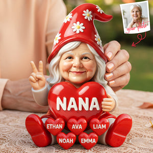 Gnome Nana Acrylic Plaque - Custom Photo Gifts For Grandmas 02nata060426 - Shaped Plaques - GoDuckee