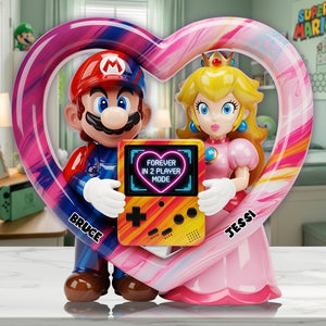 Game Couple Acrylic Plaque, Personalized Gifts For Game Fans 03tglu190625 - Shaped Plaques - GoDuckee