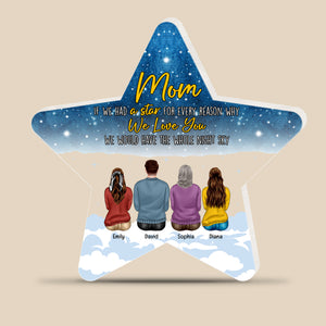 Personalized Gifts For Mom Plaque We Love You - Shaped Plaques - GoDuckee
