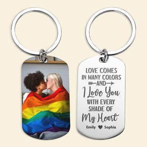 Custom Photo Gifts For Couple Keychain 05pgqn180624 - Keychains - GoDuckee