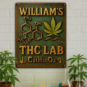 Botanical Chemistry Lab Metal Sign - Personalized Gifts For Weed Lovers 04TOLU050625 - Metal Signs - GoDuckee