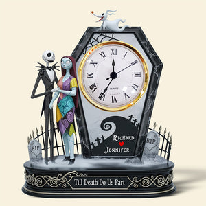 Spooky Couple Desk Clock Plaque - Personalized Gifts For Couple 03ohqn170625 - Clock Plaques - GoDuckee