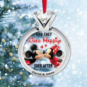 And They Lived Happily Ever After, Personalized 03QHTN061023 Ornament, Christmas Gift For Couple - Ornament - GoDuckee
