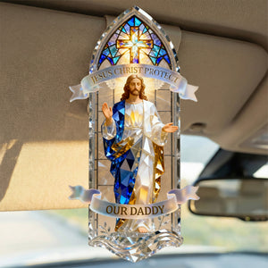 Religious Protection Car Visor Clip – Personalized Gifts For Christian 05pamg241225 - Car Visor Clip - GoDuckee
