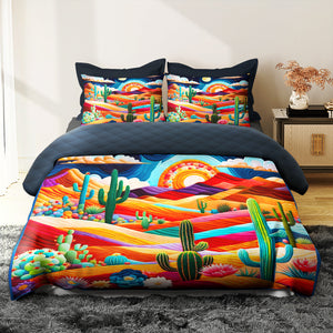 Catus Quilt Bed Set 042hutn210125 - Blanket - GoDuckee