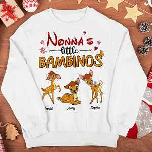 Grandma's Little Bambino Personalized Shirt, Gift For Grandma 04QHTN141123 - Shirts - GoDuckee