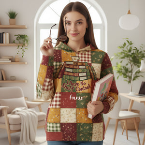 Comfy Reading Vibes Hoodie - Personalized Gifts For Book Lovers 03PGLU211125 - AOP Products - GoDuckee