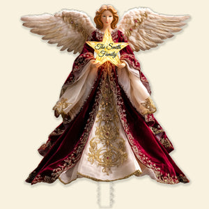 Guardian Angel Christmas Tree Topper – Personalized Gifts For Family 06tgqn191125 - Ornament - GoDuckee