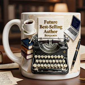 Future Best-Selling Author Coffee Mug - Personalized Gifts for Writers 04NADT220126 - Coffee Mug - GoDuckee